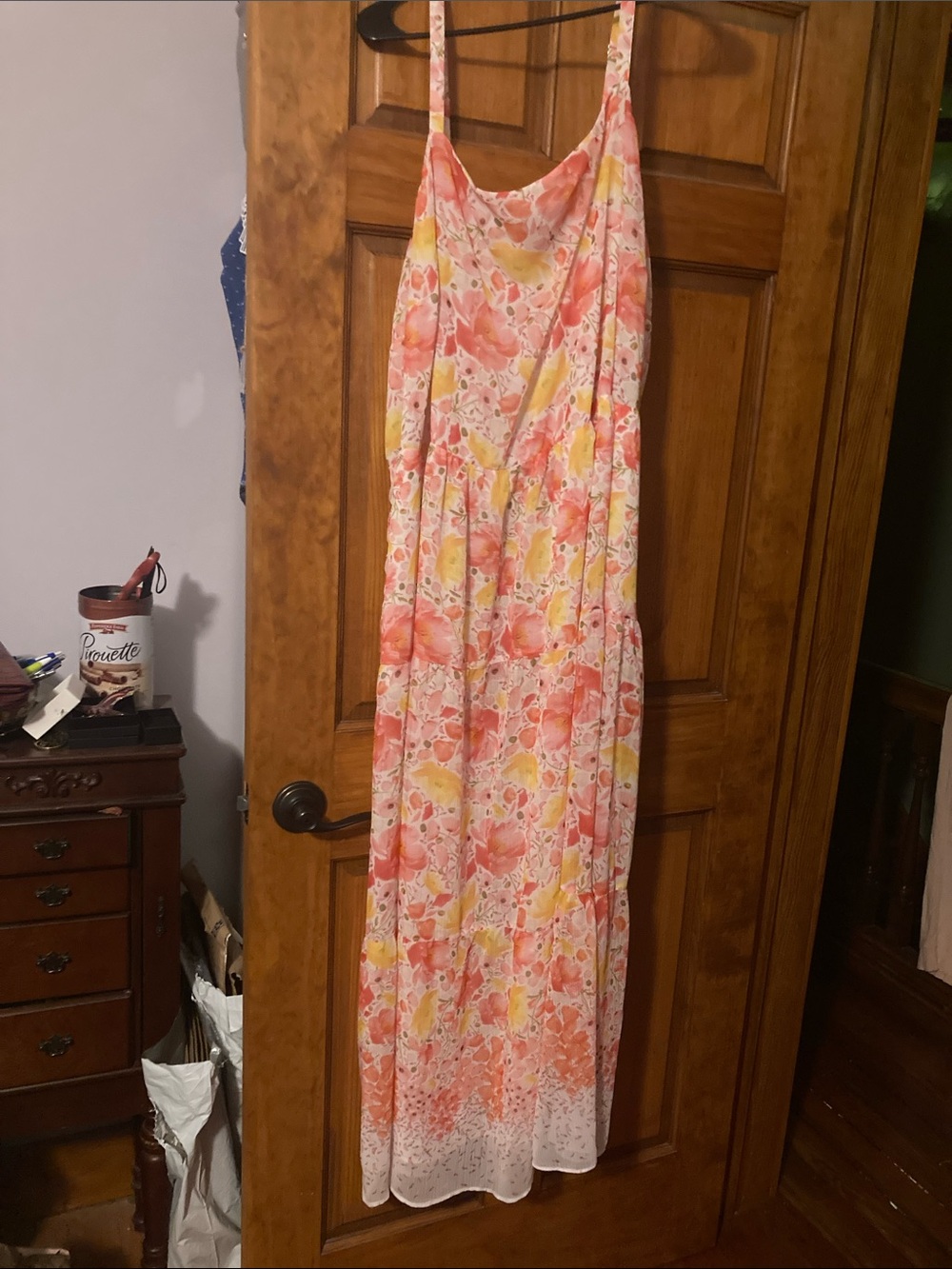 Lane Bryant Pink, Yellow & White Floral Sundress